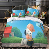 Laden Sie das Bild in den Galerie-Viewer, Snoopy Duvet Cover Kids Room Bedding Set Without Filler