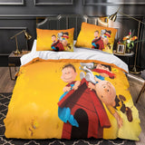 Laden Sie das Bild in den Galerie-Viewer, Snoopy Duvet Cover Kids Room Bedding Set Without Filler