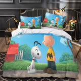 Laden Sie das Bild in den Galerie-Viewer, Snoopy Duvet Cover Kids Room Bedding Set Without Filler