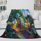 Laden Sie das Bild in den Galerie-Viewer, Snow White Blanket Flannel Fleece Throw Room Decoration