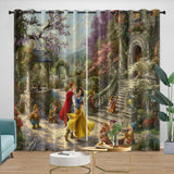 Laden Sie das Bild in den Galerie-Viewer, Snow White Curtains Blackout Window Drapes Room Decoration