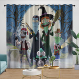 Laden Sie das Bild in den Galerie-Viewer, Solar Opposites Curtains Pattern Blackout Window Drapes Room Decoration
