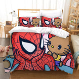 Laden Sie das Bild in den Galerie-Viewer, Spider-Man-Bettwäscheset, gemustert, für Kinder, Bettbezug ohne Füllstoff