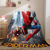 Laden Sie das Bild in den Galerie-Viewer, Spider Blanket Pattern Man Flannel Throw Kids Room Decoration
