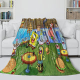 Laden Sie das Bild in den Galerie-Viewer, SpongeBob SquarePants Blanket Flannel Kids Room Throw