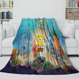 Laden Sie das Bild in den Galerie-Viewer, SpongeBob SquarePants Blanket Flannel Kids Room Throw