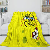 Laden Sie das Bild in den Galerie-Viewer, SpongeBob SquarePants Blanket Pattern Flannel Throw Room Decoration