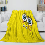 Laden Sie das Bild in den Galerie-Viewer, SpongeBob SquarePants Blanket Pattern Flannel Throw Room Decoration