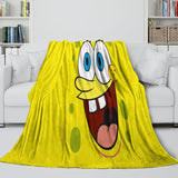 Laden Sie das Bild in den Galerie-Viewer, SpongeBob SquarePants Blanket Pattern Flannel Throw Room Decoration
