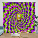 Laden Sie das Bild in den Galerie-Viewer, SpongeBob SquarePants Curtains Blackout Window Drapes Room Decoration