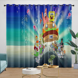 Laden Sie das Bild in den Galerie-Viewer, SpongeBob SquarePants Curtains Blackout Window Drapes Room Decoration