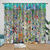 Laden Sie das Bild in den Galerie-Viewer, SpongeBob SquarePants Curtains Blackout Window Drapes Room Decoration