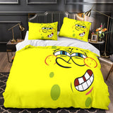 Laden Sie das Bild in den Galerie-Viewer, SpongeBob SquarePants Duvet Cover Kids Room Bedding Set Without Filler