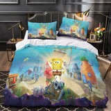 Laden Sie das Bild in den Galerie-Viewer, SpongeBob SquarePants Duvet Cover Pattren Bedding Set Without Filler