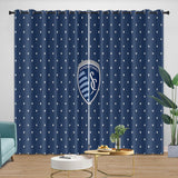 Laden Sie das Bild in den Galerie-Viewer, Sporting Kansas City Curtains Blackout Window Drapes Room Decoration