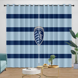 Laden Sie das Bild in den Galerie-Viewer, Sporting Kansas City Curtains Blackout Window Drapes Room Decoration