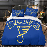 Laden Sie das Bild in den Galerie-Viewer, St. Louis Blues Bedding Set Quilt Duvet Cover Without Filler