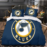 Laden Sie das Bild in den Galerie-Viewer, St. Louis Blues Bedding Set Quilt Duvet Cover Without Filler