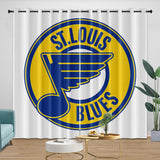 Laden Sie das Bild in den Galerie-Viewer, St. Louis Blues Curtains Blackout Window Drapes Room Decoration