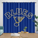 Laden Sie das Bild in den Galerie-Viewer, St. Louis Blues Curtains Blackout Window Drapes Room Decoration