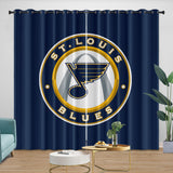 Laden Sie das Bild in den Galerie-Viewer, St. Louis Blues Curtains Blackout Window Drapes Room Decoration