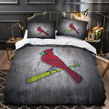 Laden Sie das Bild in den Galerie-Viewer, St. Louis Cardinals Bedding Set Quilt Cover Without Filler