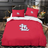 Laden Sie das Bild in den Galerie-Viewer, St. Louis Cardinals Bedding Set Quilt Cover Without Filler