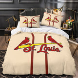 Laden Sie das Bild in den Galerie-Viewer, St. Louis Cardinals Bedding Set Quilt Cover Without Filler
