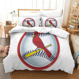 Laden Sie das Bild in den Galerie-Viewer, St. Louis Cardinals Bedding Set Quilt Cover Without Filler