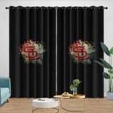 Laden Sie das Bild in den Galerie-Viewer, St. Louis Cardinals Curtains Blackout Window Drapes Room Decoration