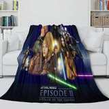 Laden Sie das Bild in den Galerie-Viewer, Star Wars Attack of the Clones Blanket Flannel Throw Room Decoration