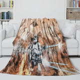 Laden Sie das Bild in den Galerie-Viewer, Star Wars Attack of the Clones Blanket Flannel Throw Room Decoration