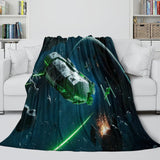 Laden Sie das Bild in den Galerie-Viewer, Star Wars Outlaws Decke Flanell Überwurf Raumdekoration