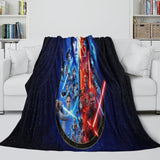 Laden Sie das Bild in den Galerie-Viewer, Star Wars Pattern Blanket Flannel Throw Room Decoration
