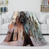 Laden Sie das Bild in den Galerie-Viewer, Star Wars Pattern Blanket Flannel Throw Room Decoration