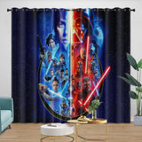 Laden Sie das Bild in den Galerie-Viewer, Star Wars Pattern Curtains Movie Blackout Window Drapes