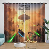 Laden Sie das Bild in den Galerie-Viewer, Star Wars Pattern Curtains Movie Blackout Window Drapes