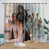 Laden Sie das Bild in den Galerie-Viewer, Star Wars Pattern Curtains Movie Blackout Window Drapes