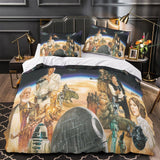 Laden Sie das Bild in den Galerie-Viewer, Star Wars Pattern Duvet Cover Bedding Set Cover Without Filler