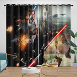 Laden Sie das Bild in den Galerie-Viewer, Star Wars Phantom Menace Curtains Blackout Window Drapes