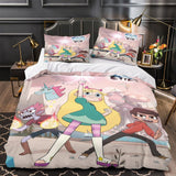 Laden Sie das Bild in den Galerie-Viewer, Star vs the Forces of Evil Bedding Set Duvet Cover Without Filler