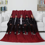 Laden Sie das Bild in den Galerie-Viewer, Stray Kids Blanket Flannel Fleece Pattern Throw Room Decoration