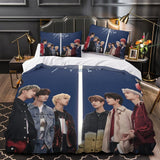Laden Sie das Bild in den Galerie-Viewer, Stray Kids Duvet Cover Bedding Set Without Filler