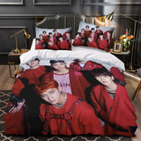 Laden Sie das Bild in den Galerie-Viewer, Stray Kids Duvet Cover Bedding Set Without Filler
