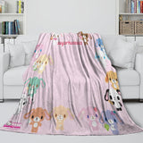 Laden Sie das Bild in den Galerie-Viewer, Sugarbunnies Blanket Flannel Fleece Throw Room Decoration