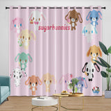 Laden Sie das Bild in den Galerie-Viewer, Sugarbunnies Curtains Blackout Window Drapes Room Decoration