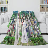 Laden Sie das Bild in den Galerie-Viewer, Summer Wars Blanket Flannel Throw Kids Room Decoration