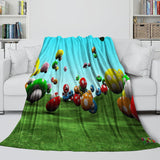Laden Sie das Bild in den Galerie-Viewer, Super Mario Pattern Blanket Flannel Throw Kids Room Decoration