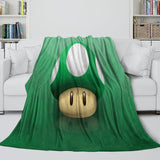 Laden Sie das Bild in den Galerie-Viewer, Super Mario Pattern Blanket Flannel Throw Kids Room Decoration