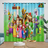 Laden Sie das Bild in den Galerie-Viewer, Super Mario Pattern Curtains Blackout Kids Room Window Drapes
